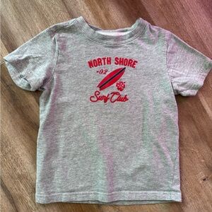 Janie and Jack Gray and Red Short Sleeve Tee